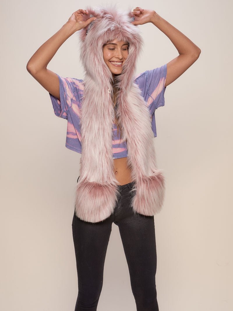 Female Wearing Mauve Fox Collector Edition SpiritHood