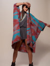 Sunset Fox Poncho for Women