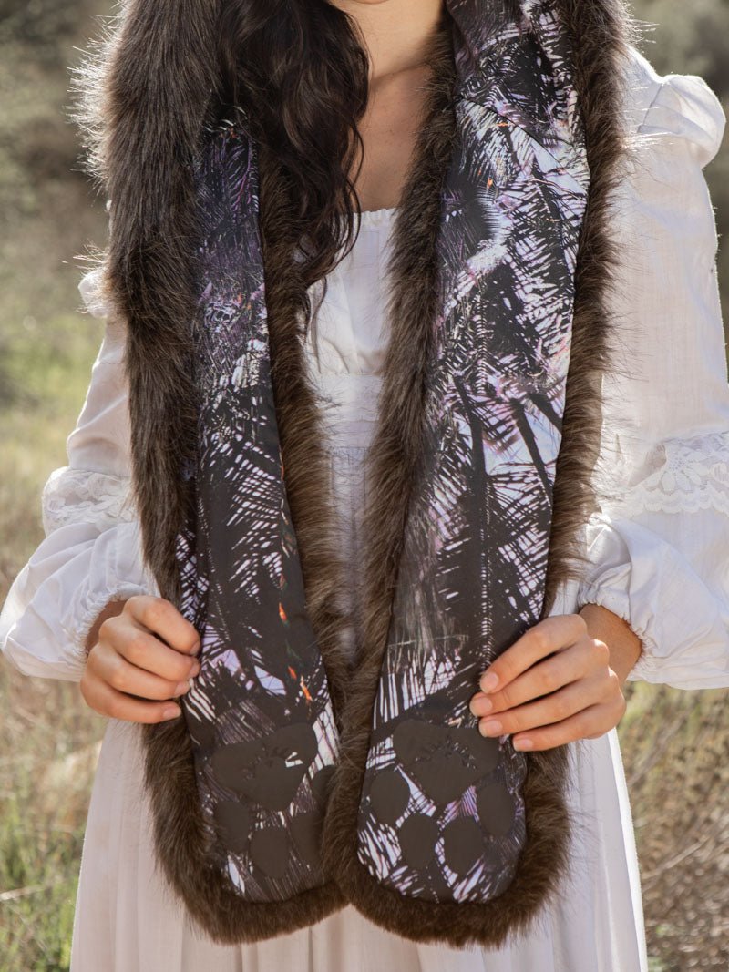 Female Wearing Limited Edition Black Wolf SpiritHood 