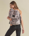 White Tiger Faux Fur Backpack