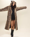 Classic Women's Long Faux Fur Coat | Sri Lankan Leopard Print