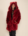 Red Velvet Wolf Classic Faux Fur Coat | Women's