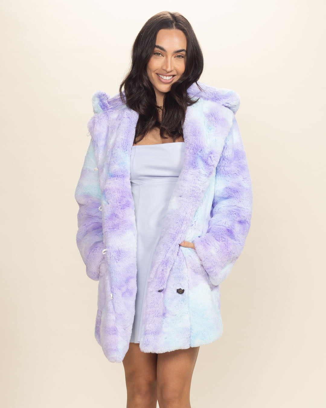 Mer-Kitty Women's Faux Fur Coat | Classic