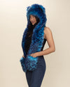 Electric Blue Lynx Collector Edition Faux Fur Hood | Women's