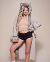 Woman wearing Wolverine Classic Faux Fur Robe, front view 3