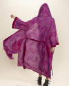 Women's Festival Kimono | Metallic Pink Butterfly