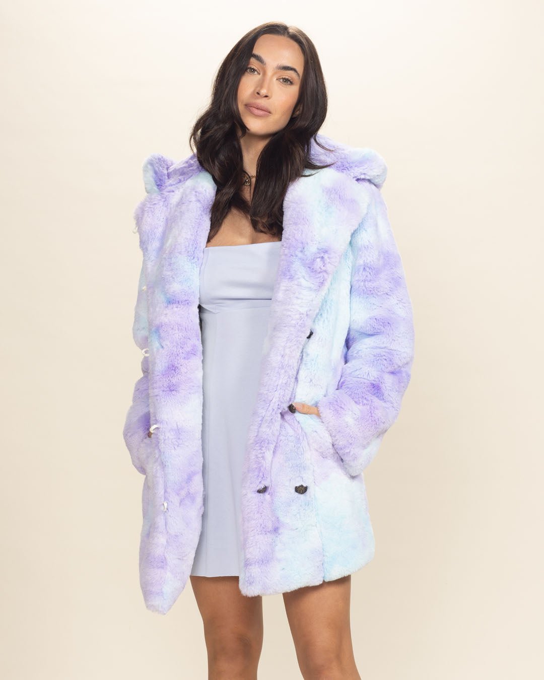 Classic Women's Faux Fur Coat | Mer-Kitty