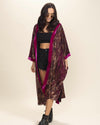 Women's Festival Kimono | Metallic Rhodolite Python