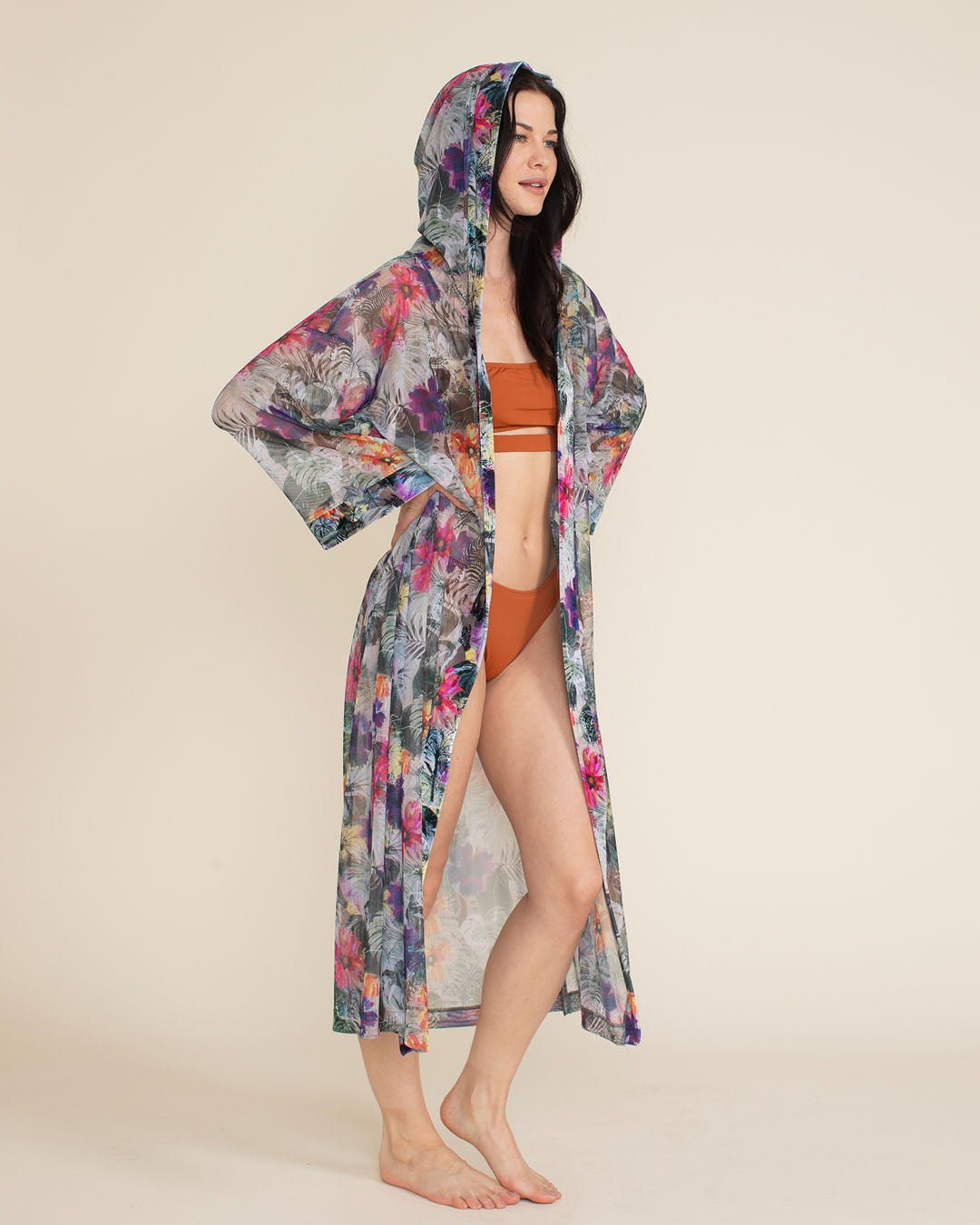 Women's Festival Kimono Mesh | Safari Garden