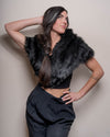 Black Bear Classic Faux Fur Shawl | Women's