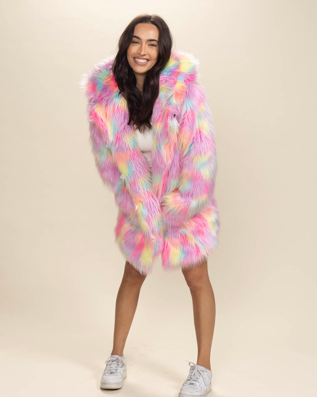 Classic Women's Faux Fur Coat | Dreamland Cat