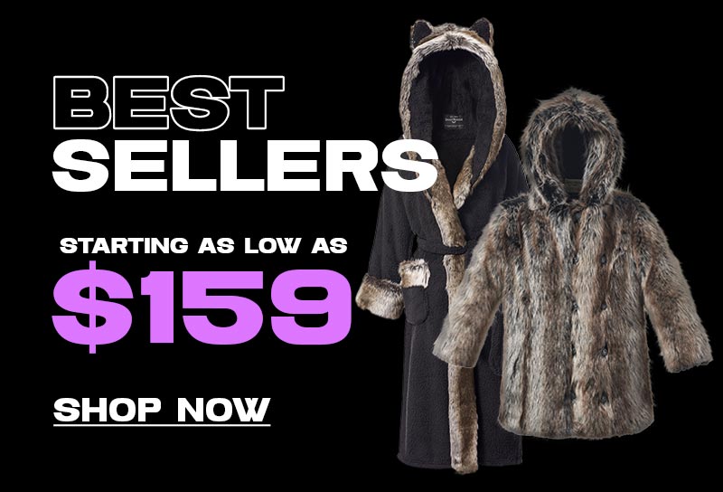 Best Sellers starting as low as $159 Shop Now with grey wolf house robe and a faux fur grey wolf coat