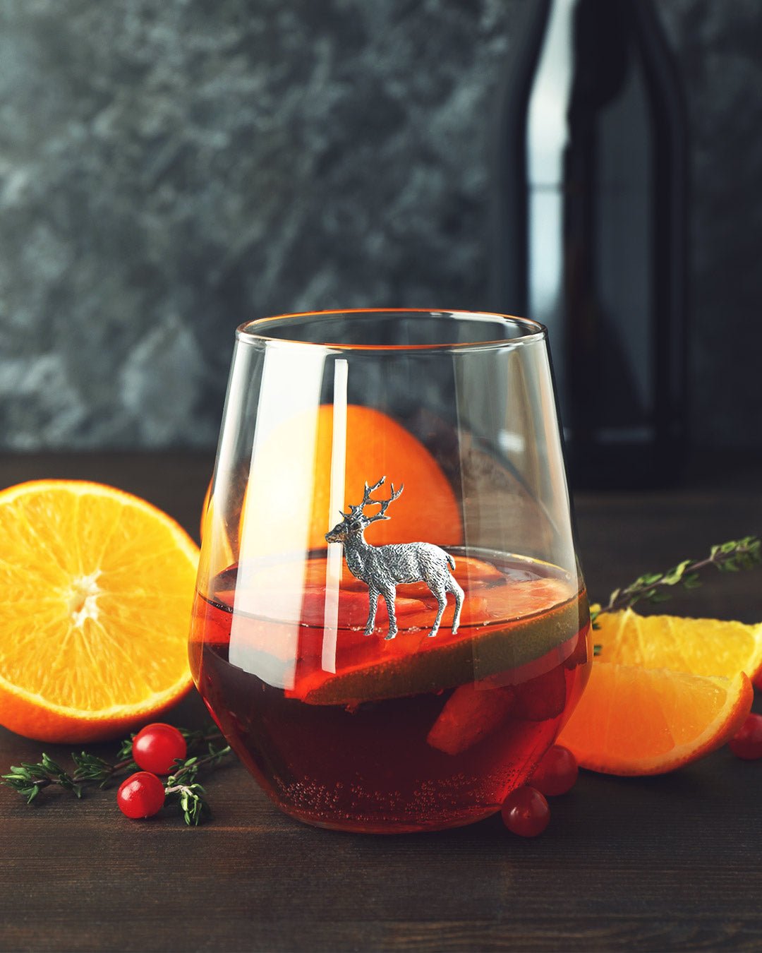 Stemless Wine Glass | Deer