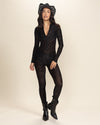 Women's Black Full Bodysuit | Onyx Tiger