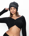 Slate Leopard Faux Fur Beanie | Women's