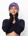 Lavender Leopard Faux Fur Beanie | Women's