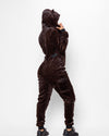 Mahogany Jaguar Classic Ultra Soft Faux Fur Onesie | Women's