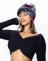 Ink Spotted Leopard Faux Fur Beanie | Women's