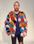 Men's Colorful Faux Fur Jacket | Butterfly