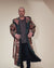 Classic Men's Long Sequin Coat | Oasis Emerald Green