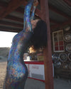 Women's Metallic Bodysuit Full | Holographic Snakeskin