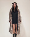 Classic Women's Long Faux Fur Coat | Sri Lankan Leopard Print