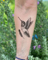 Hummingbird Temporary Tattoo