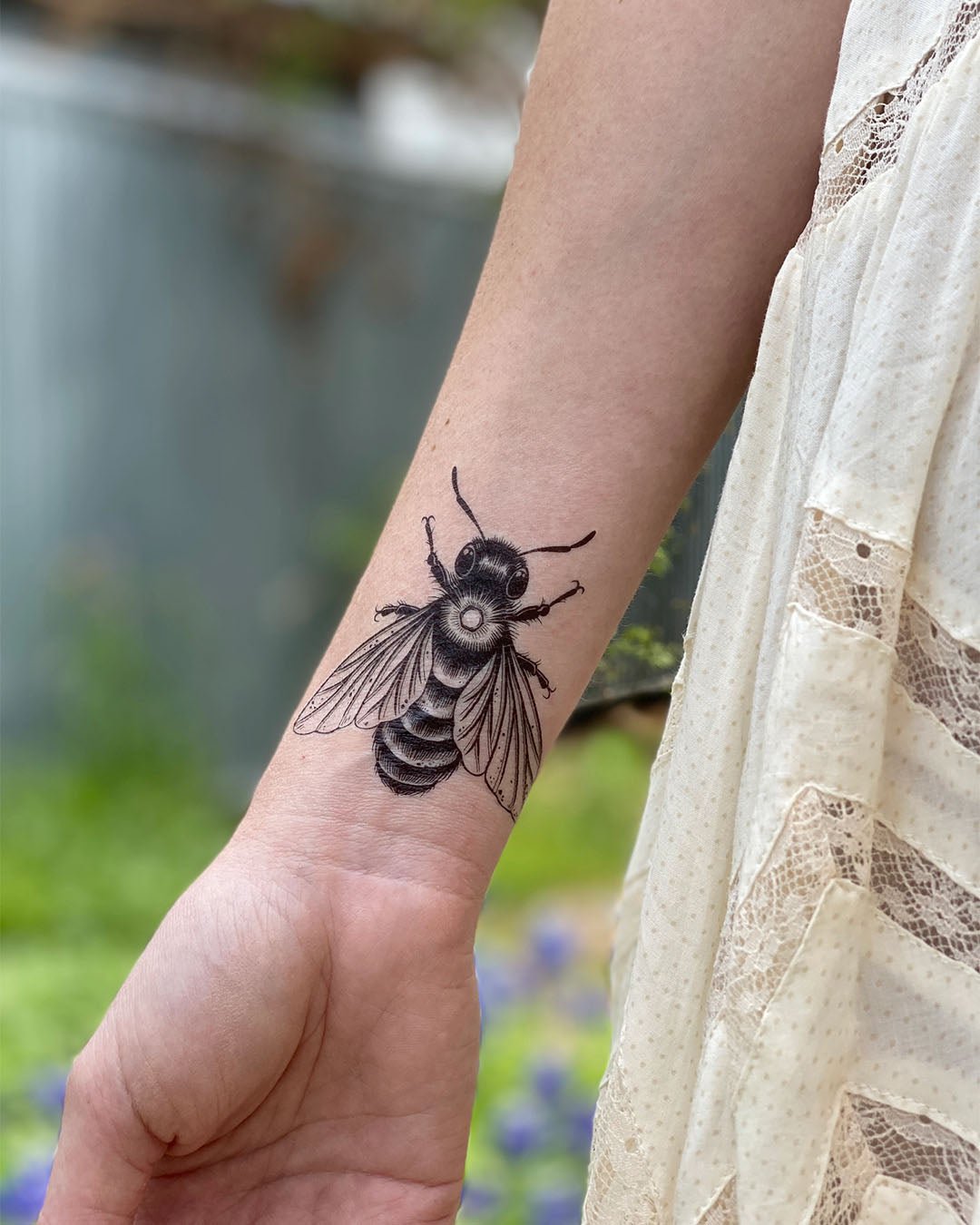 Queen Bee Temporary Tattoo