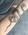 Garden Snake Temporary Tattoo