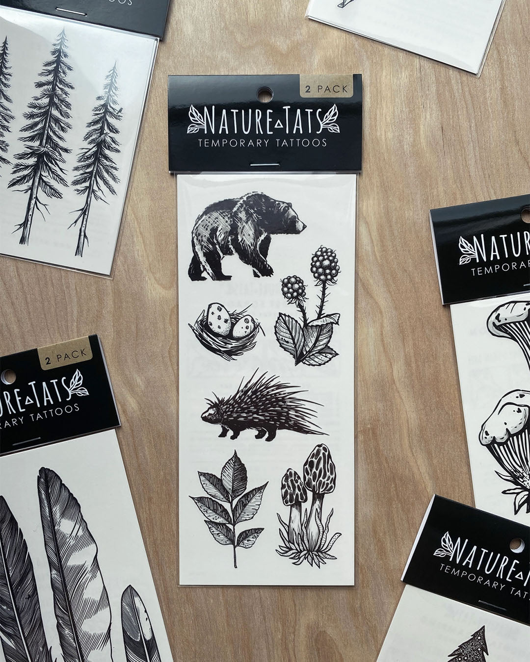 Bear + Wildlife Temporary Tattoo