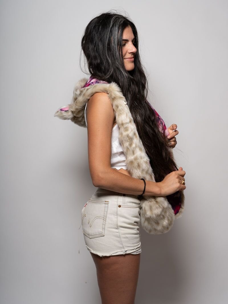 Hooded Faux Fur with Limited Edition Snow Leopard Design