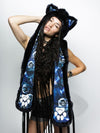 Woman Wearing CatsInSpace Midnight Catstronaut CE SpiritHood 