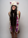 Limited Edition Snow Leopard SpiritHood on Female Model