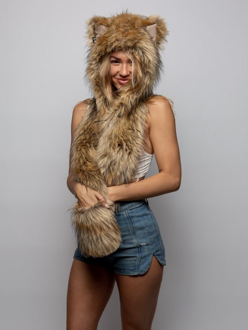 Limited Edition Golden Jackal Faux Fur with Hood