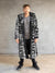 Man wearing Tiger Classic Faux Fur Style Robe, front view 3