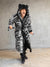 Man wearing Tiger Classic Faux Fur Style Robe, front view 5