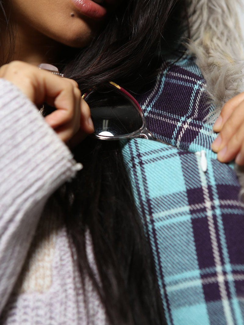 Close Up Inner Pocket VIew of Tibetan Fox Collectors Edition SpiritHood