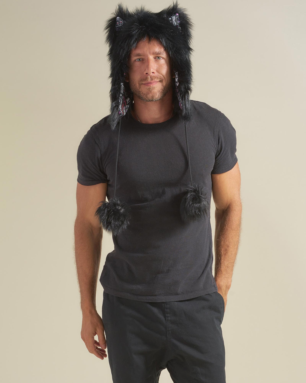 Grazer Wolf Artist Edition Faux Fur Half Hood | Men's