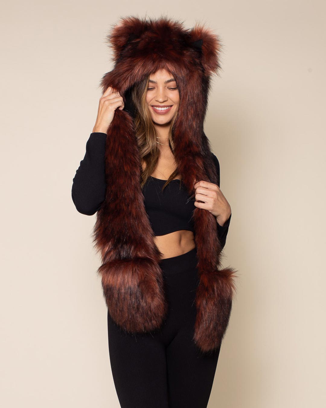 Ethiopian Red Wolf Collector Edition Faux Fur Hood | Women's