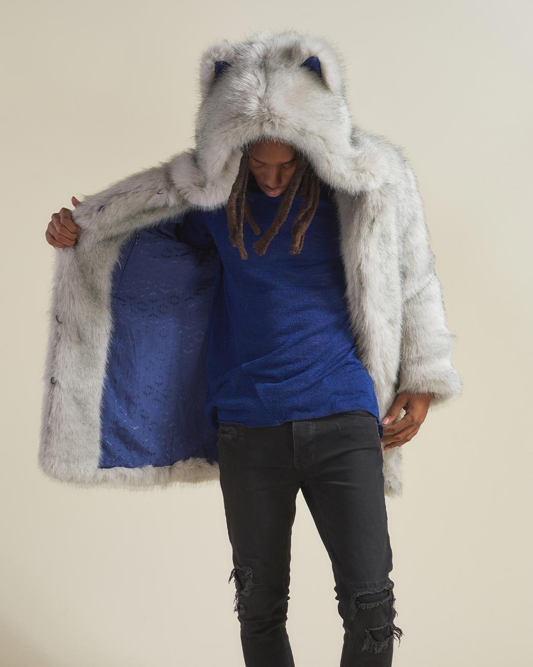 Arctic Wolf Luxe Classic Faux Fur Coat | Men's - SpiritHoods