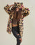 Pink Spotted Leopard Classic Faux Fur Coat | Women's