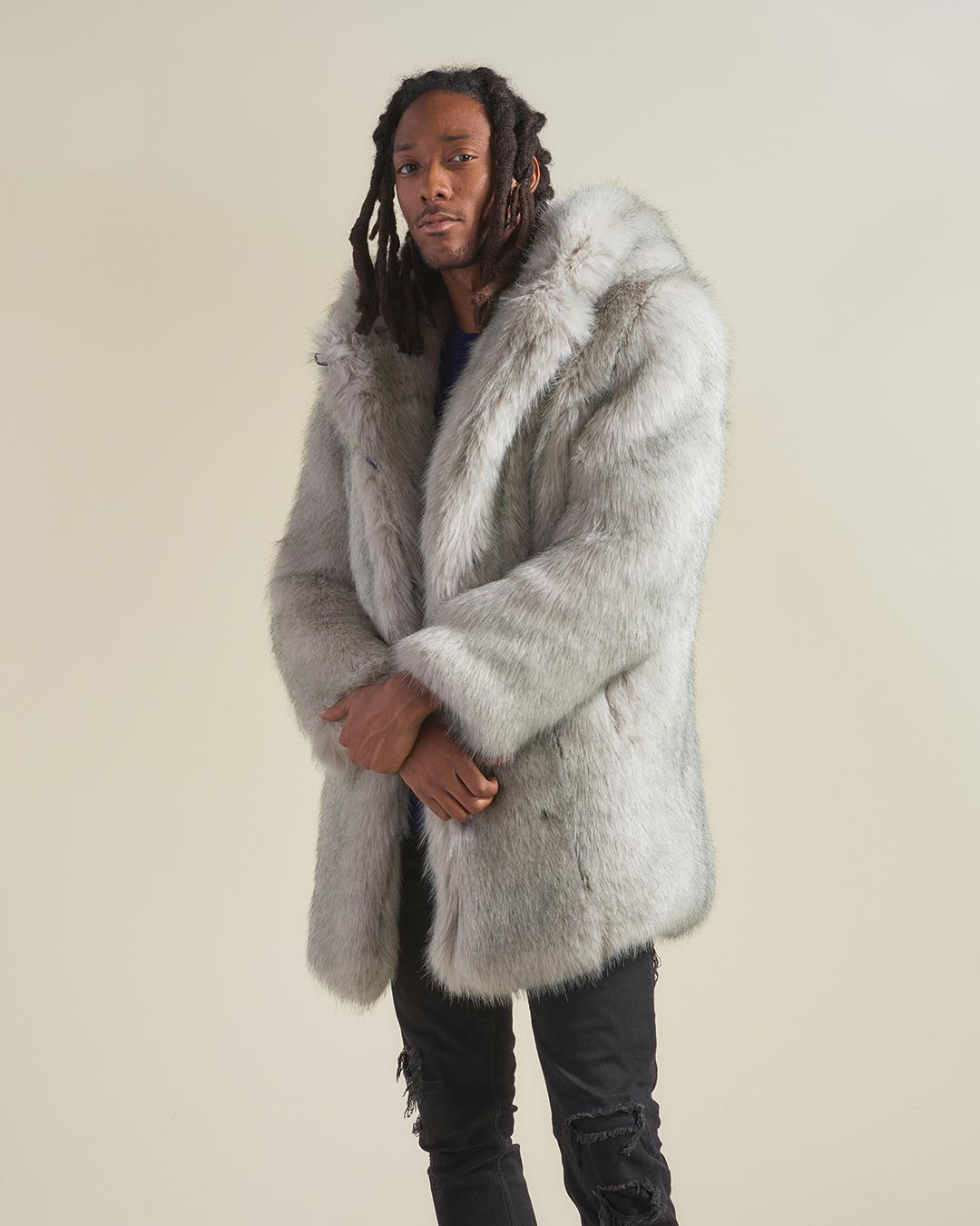 Arctic Wolf Luxe Classic Faux Fur Coat | Men's - SpiritHoods