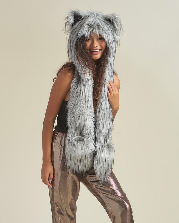 Grey Wolf Fur Winter Leggings