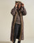 Man wearing Savannah Cat Classic Faux Fur Style Robe, side view 2