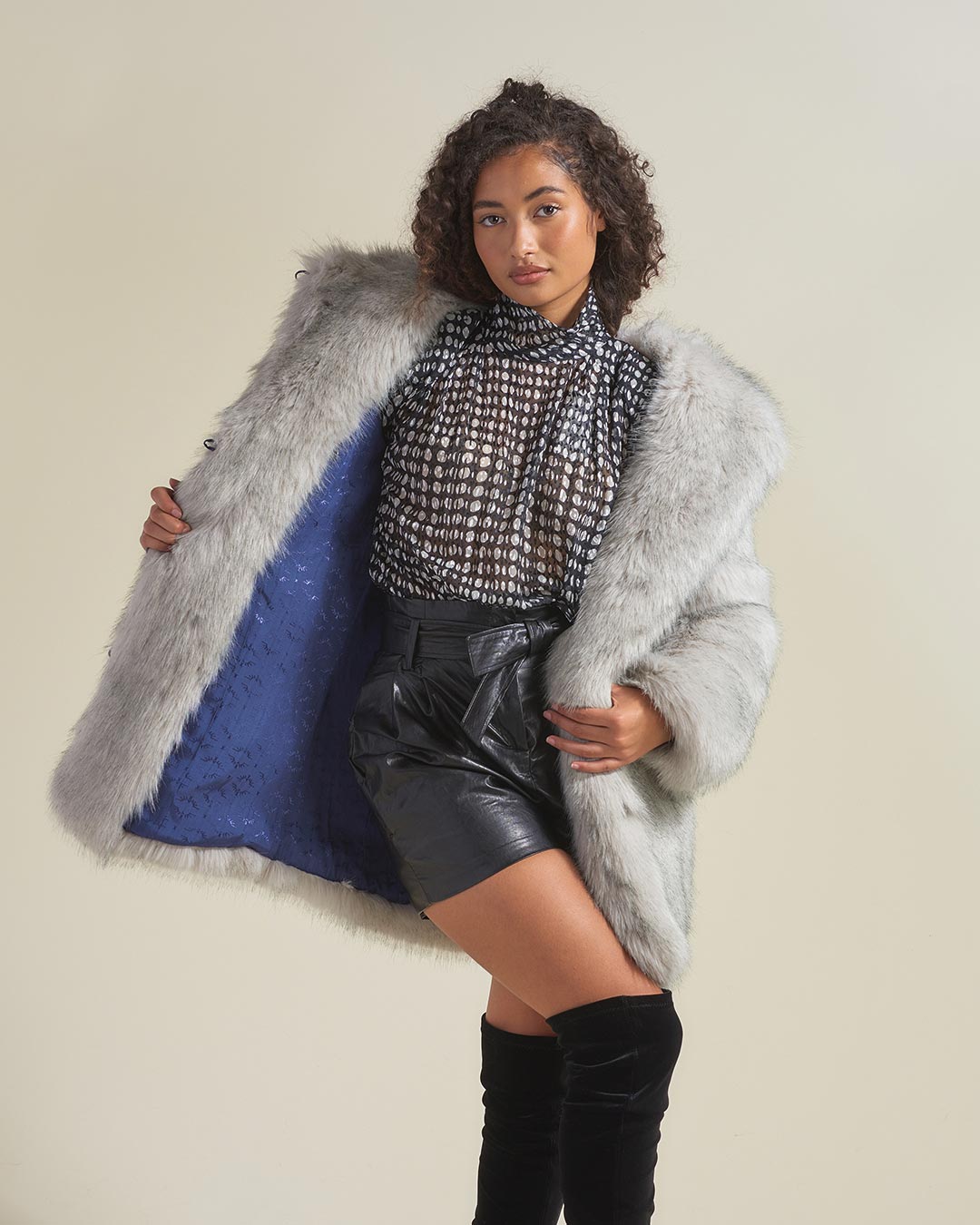 Arctic Wolf Luxe Classic Faux Fur Coat | Women's - SpiritHoods