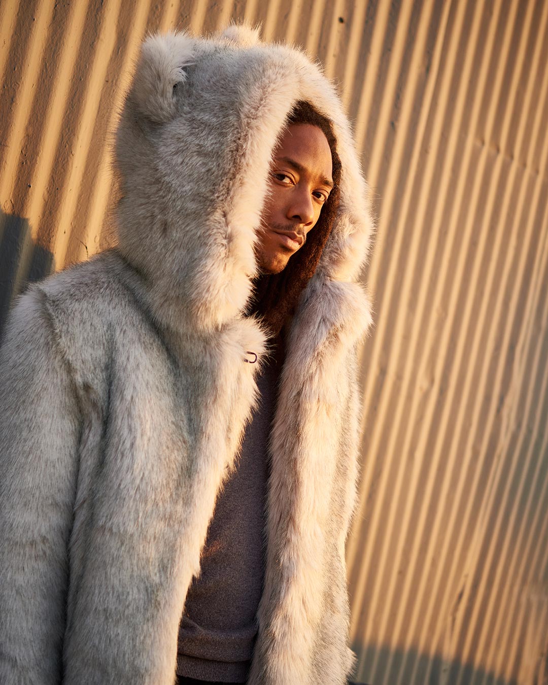 Arctic Wolf Luxe Classic Faux Fur Coat | Men's - SpiritHoods