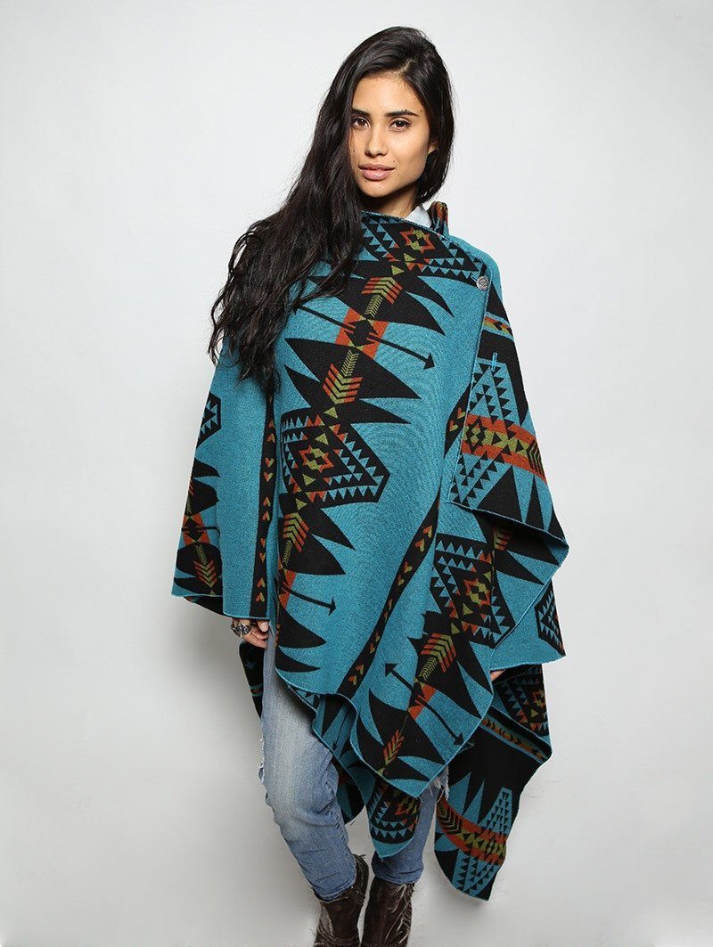 Turquoise Italy Cape on Female