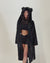 Classic Women's Long Sequin Coat | Black Panther