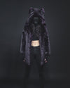 Video featuring Midnight Wolf Luxe Classic Faux Fur Coat with Hood