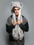 Man wearing Arctic Fox Collector SpiritHood, front view 4